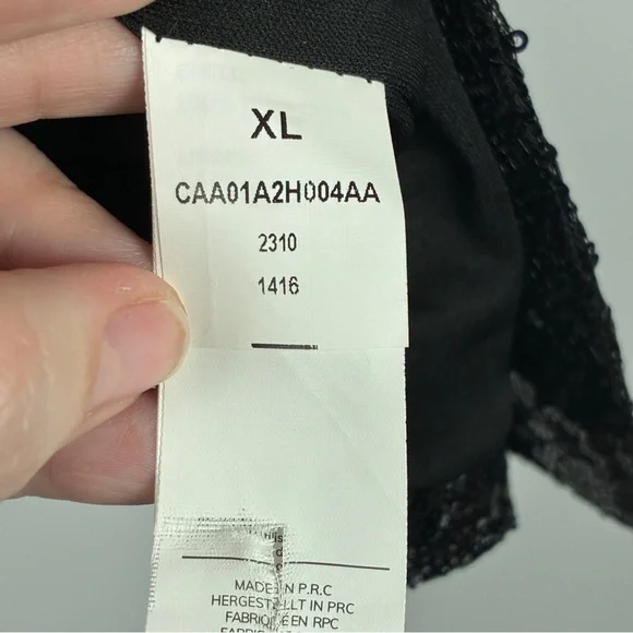 Cupshe XL Black Sequin Open Front Jacket Long Sleeve Collared Glam Party Shimmer - Picture 2 of 11